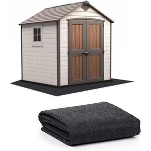 10 x 12 FT Outdoor Storage Shed Mat, Waterproof Storage Shed Flooring Mat, Anti-Slip Patio Furniture Floor Scratch Prevention Mat, Dustproof Outdoor Carport Mat