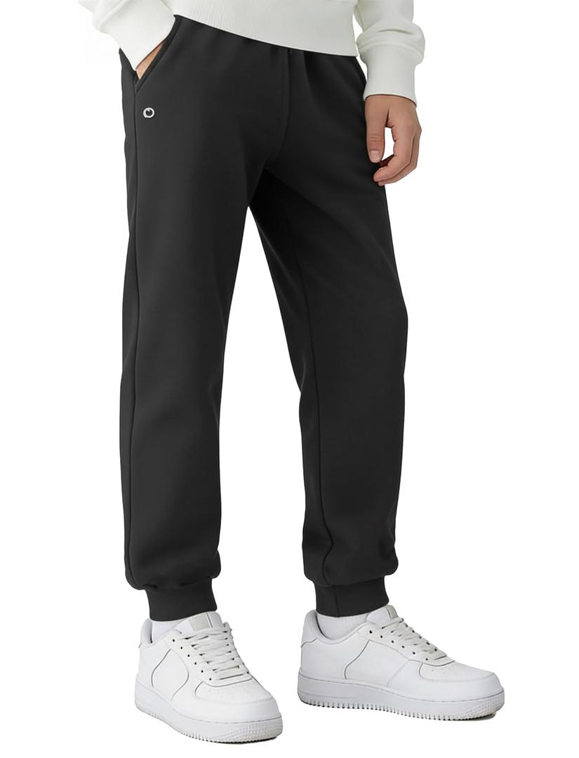 PATPAT Boys Sweatpants Athletic Pants Fleece Joggers Gray 5-6 Years, XS