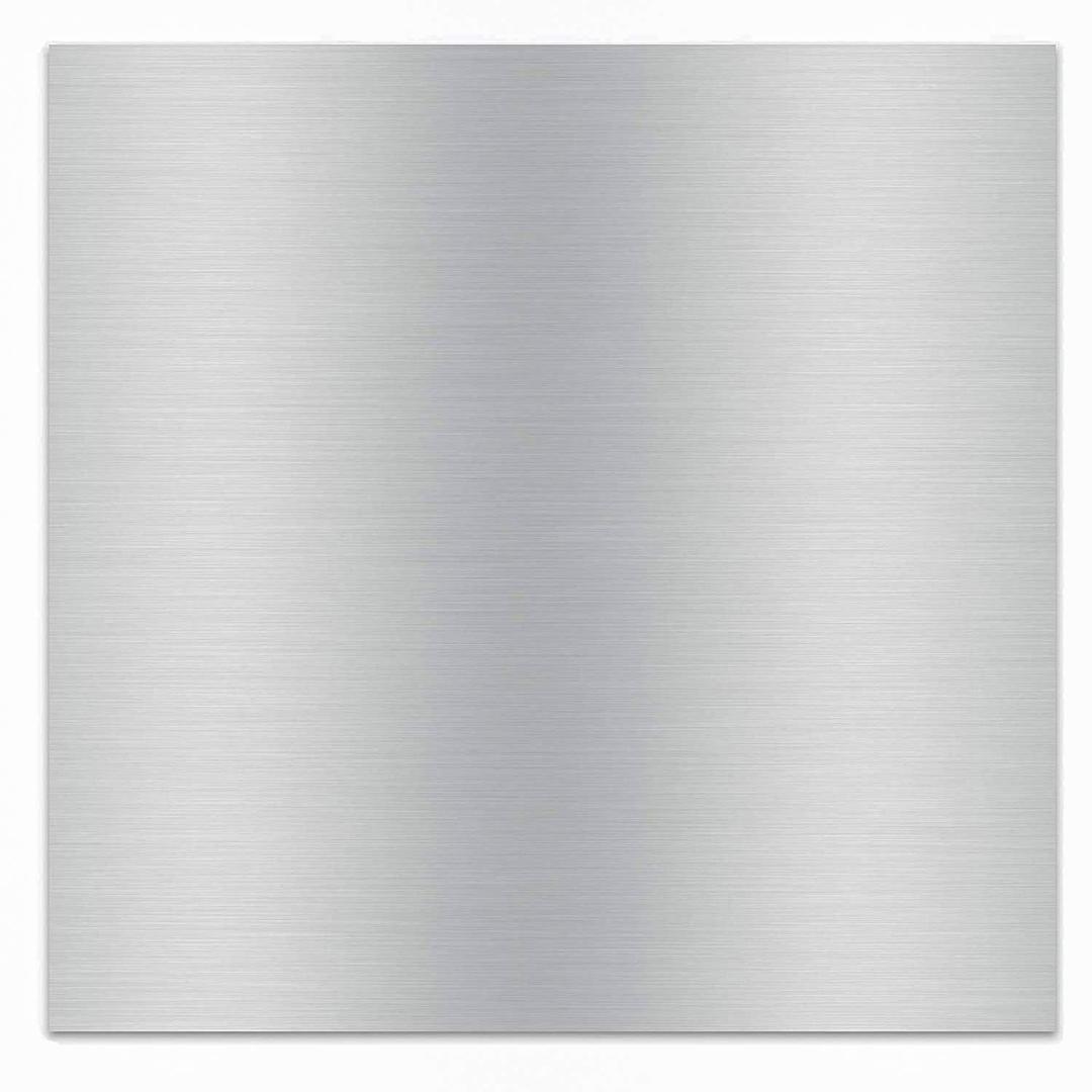 6061 T651 Aluminum Sheet Metal 12 x 12 x 1/8 (0.125") Inch Thickness Rectangle Metal Plate Covered with Protective Film, 3mm Aluminum Sheet Plate Flat Stock, Finely Polished and Deburred