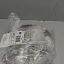 11.8 inch Spiral Crystal Chandelier Light Fixture, Modern Crystal Round Ceiling Lamp Flush Mount Chrome Ceiling Lights for Stairwell Foyer 3*GU10 Bulb(Bulb not Included)