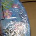 23 Inch Blue Surfboard Piata with Stick Blindfold Confetti, Hawaii Beach Theme Surfboard Piata Red Frangipani Palm Leaves Patterned for Summer Luau Birthday Party Decorations