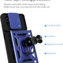 2 x for Moto G-5g-2024 Case: with 2PC Screen Protector,Sliding Camera Cover and Kickstand for Phone Cover Moto G 2024 case,Blue