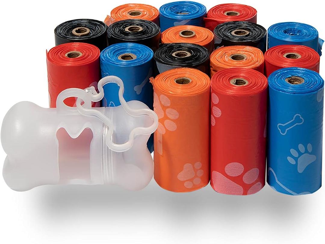 Best Pet Supplies Poop Bags for Dogs - Assorted Colors, 240 Count
