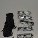 NORPERWIS Reading Glasses 5 Pairs Quality Readers Spring Hinge Glasses for Reading for Men and Women (5BLACK, 1.00)