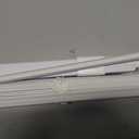 AURILOFT No Drill Cordless Vinyl Mini Blinds, White, 29.5" W x 48" H