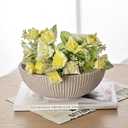 Decorative bowl 7.7" key bowl for entryway coffee table decor,Modern Handicraft Bowls for Home Decor, Ruffle Decor