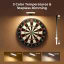 FULEN 2 Pack Picture Lights for Wall, Art Lights for Painting, Battery Operated Wall Sconce Rechargeable, LED Wall Light Cordless with Remote, Frame, Gallery, Dartboard Lights No-Drill, Black
