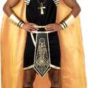 Morph Deluxe Egyptian Pharaoh Costume for Men - Adult Pharaoh Halloween Outfit - Ancient Egyptian Dress Up (Medium)