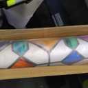 Beautsaid Window Privacy Film Stained Glass(Rainbow,35.4 x 118 inch) | Rainbow Window Film Decorative for Bathroom, Peel and Stick Window Cling Removable