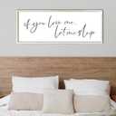 RLWangChao If You Love Me Let Me Sleep Sign Wall Decor, 40"×15", White