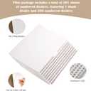 Yeaqee 1-200 Numbered Tab Dividers Un-Punched Letter Size 8.5 x 11 Inch Paper Page White Binder Index Dividers for Office Documents Files(1 Set)