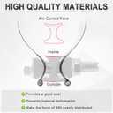 GaRhomxy 3 "Exhaust Clamp 304 Stainless Steel Heavy-Duty Lap Joint Band Clamp, Used for Mufflers, Catalytic Converters, Exhaust Pipes (2 Pack)