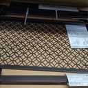Ingenuity Decorative Panel Tall Baby Gate & Dog Gate, 28"-42" Wide, 30" Tall, Hardware or Pressure Mounted, Install on Top or Bottom of Stairs, Banister, or Doorway - Espresso