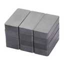 Ferrite Blocks Ceramic Magnets 1 7/8" x 7/8" x 3/8" Rectangular Magnets, Grade 8 - for Crafts, Science and Hobbies - 12 Pieces