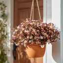 Artificial Daisy Flowers for Outdoor 16 Bundles Faux Daisy Flower UV Resistant No Fade Floral for Home Indoor Outside Garden Porch Window Box Balcony Yard Porch Fall Decor (Purple)