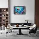 Quorin Mermaid Large Wall Art Sea Ocean Mermaid Pictures Colorful Undersea Wall Decor Canvas Print Painting Artwork for Bathroom Living Room Bedroom 36L x 24W