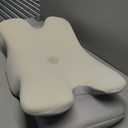 Cervical Neck Pillow for Pain Relief Sleeping, Cooling Ergonomic Contour Side Sleeper Pillow for Neck Support, Odorless Soft Memory Foam Orthopedic Bed Rest Pillow for Back Stomach Sleeper, Grey