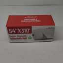 Plastic Table Cloth, 310 Ft X 54 in Disposable Tablecloth White Plastic Tablecloth with Any Cut Sliding Cutters Premium Table Cover Roll for Picnics, Parties, Birthdays, Weddings