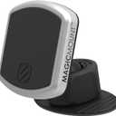 Scosche MPDB MagicMount Pro Magnetic Cell Phone Car Mount with Strong Magnets & 360° Adjustable Head, Adhesive Dashboard Cell Phone Holder Compatible with iPhone, Samsung, Android, Non-MagSafe Devices