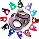 EcoBark Step in Dog Harness - Eco-Friendly Teacup Dog Harnesses for XXS, XS, and Small Dogs - Reflective and Adjustable Mini Body Halter Vest -Tiny Soft Mesh Toy Breed Harness (Lilac Pink, XXS) (XXS- 4 to 5 lbs- Chest Up to 11 in (Pack of 1))