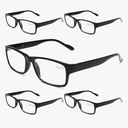 Gaoye Professional Reading Glasses for All Day - Computer Readers with Blue Light Protection - Value Pack, 0