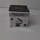 Elite Gourmet EKT1001 Electric 1.0L BPA-Free 1100W Glass Kettle Cordless 360 Base, Stylish Blue LED Interior, Handy Auto Shut-Off Function  Quickly Boil Water For Tea & More, Black