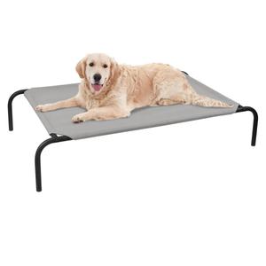 PHYEX Elevated Dog Bed for Large Dogs, Raised Dog Bed with Breathable Mesh, Non Slip, Easy to Clean, 50.5 Inches, Grey