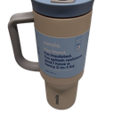 Owala Travel Tumbler SS 40oz Beige Blue Bottle
