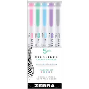 Zebra Pen Zebra HIGHLITER 5/PK TOPSELLERS