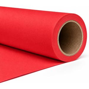 Scarlet Red Seamless Backdrop Paper, Red Backdrop 53" x16.4'