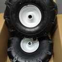 11x4.00-4" Tiller Tire and Wheel, 3/4" Axle Size, 3-1/8" Centered Hub, Compatible with Craftsman & Troy-Bilt Tiller Replacement, 2 Pack-11x4.00-4