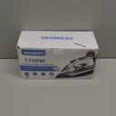 Steam Iron for Clothes 20s Fast Heat-up,1700W Iron with 14.07oz Large Water Tank,Non-Stick Ceramic Soleplate, Anti-Drip, Auto-Off, Burst Steam, Self-Cleaning, Ironing Clothes for Home, Grey