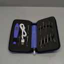 Light Up Crochet Hook Set Lighted Crochet Hook Set with 12 Different Size Interchangeable Crochet Needle, Ergonomic with 2 Levels Led and Digital Stitch Counter for Crocheting and Knitting