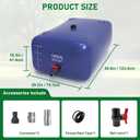 400L/106 Gal Water Bladder, Water Tank with 3 Connectors and Overflow Kit