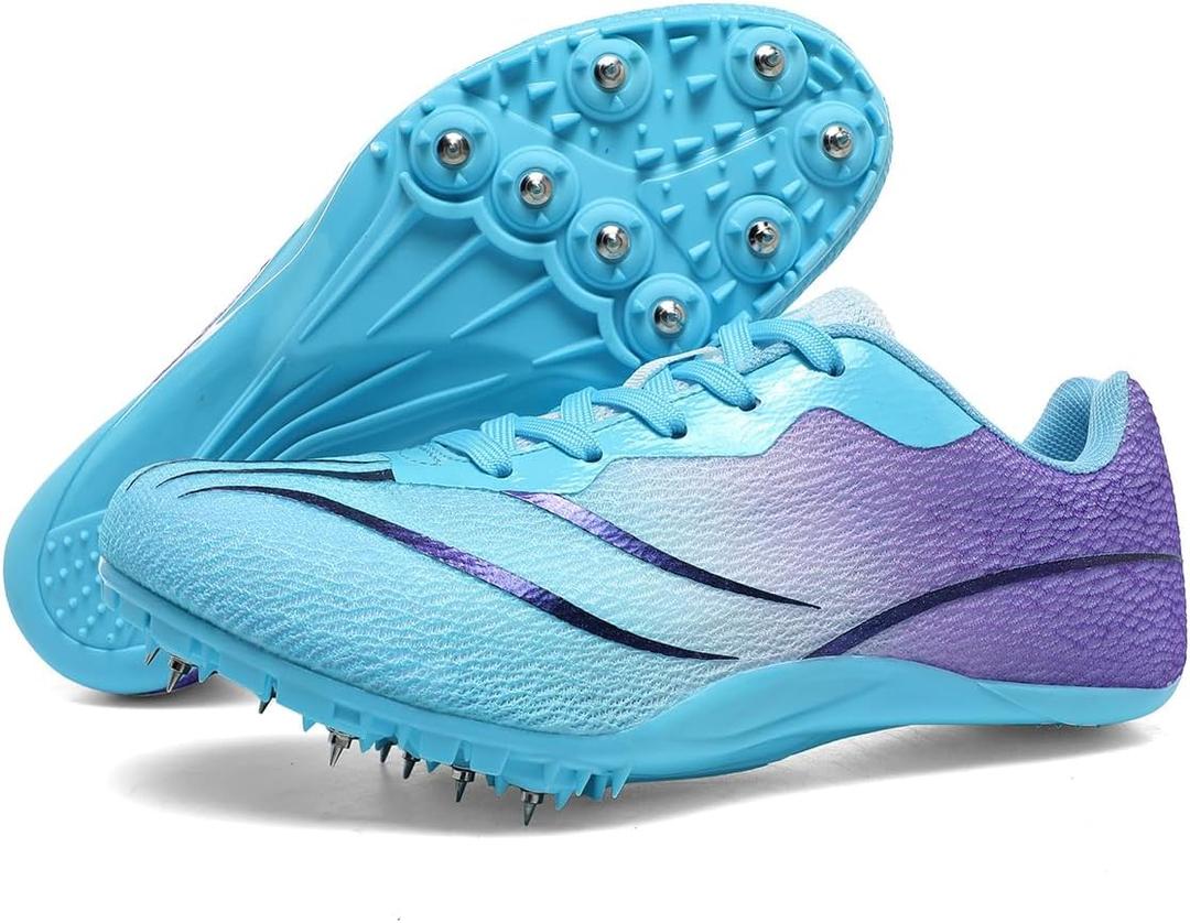 Track and Field Shoes Men Women Kids Spikes Shoes Boys Racing Shoes Girls Jumping Sneakers, Size 40