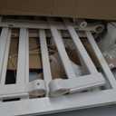 71" Extra Tall Cat Gate, Fits 30.31-38.27" Wide, 74.8-90.5" Height Opening, 1.34" Gap, No Drilling Pressure Mount Design, Innovation Double Opening Pet Gate