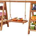 Flenpptly Wooden Cupcake Stand, 3 Tier Cupcake Display Stand, Brown
Dessert Stands with Serving Tray and Foldable Stand for Party, Birthday, Wedding, Events, Baby Shower