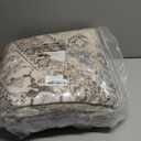 8ft Round Vintage Living Room Area Rug - 8x8 Large Soft Washable Oriental Traditional Distressed Farmhouse Rugs for Bedroom - Indoor Floor Accent Carpet for Home Office House Decor - Beige