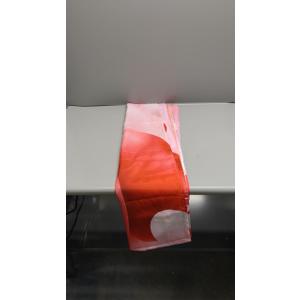 71 x 71 Inches Valentines Shower Curtain Red and White Love Heart Theme Romantic Bathroom Curtain Waterproof Polyester Curtain with Hooks Set for Valentine's Bathroom Decorations