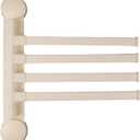 Towel Rack Suction Cup Clothes Drying Rack - Foldable Wall-Mounted Laundry Hanger for Bathroom, Balcony, Kitchen - Space-Saving, No Drilling, SturdyWhite