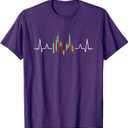 Heartbeat Stock Chart Candle Chart Candles Stock Frequency T-Shirt Small