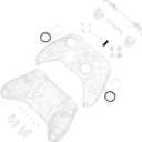eXtremeRate Full Set Shell Buttons for Xbox One Elite Series 2 Controller, Clear Replacement Faceplate Back Plate Bottom Shell Case with Buttons for Xbox Elite Series 2 Core Controller - Model 1797