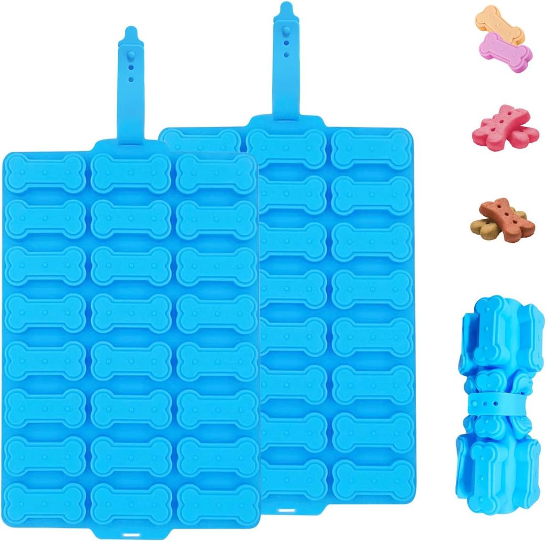 2 PCS Silicone Molds,Dog Treat Molds for Baking,Non-Stick Gummy Molds,Silicone Dog Bone Molds for Chocolate, Candy,Pudding, Jelly,Ice Cube,Biscuits,Puppy Dog Treats Mold 2 PCS Silicone Molds,Dog Treat Molds for Baking,Non-Stick Gummy Molds,Silicone Dog Bone Molds for Chocolate, Candy,Pudding, Jelly,Ice Cube,Biscuits,Puppy Dog Treats Mold