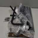 Blanket Ladder Holder for Living Room Farmhouse Decorative Ladder Holder with Storage Shelf, Wall Leaning Quilt Towel Rack for Bathroom, Bedroom, Rustic Home Decor, Black