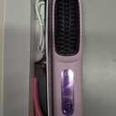 Go Brush Pro - 2026 Portable Straightener Brush for Travel, Cordless Hair Straightener Comb for Women (Purple)