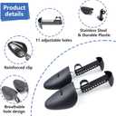 Shoe Stretcher, Plastic Shoe Tree for Men, Adjustable Shoe Stretcher Boot Holder Shaper Support