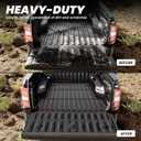 LASFIT Truck Bed & Tailgate Mat for Ford Maverick 2026 2025 2024 2023 2022 Hybrid & Gasoline Custom Fit TPE All Weather Truck Bed & Tailgate Liner (Not fit with Drop-in Liner), 2pcs Black