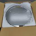 Houseables Mirror Centerpieces for Tables, Round Mirrors for Centerpieces, Mirrored Trays, Round Table Plate Tray, Circle, Glass Charger, Wedding, Center Piece, Small, Base, Candle, 12 Inch, 12 Pack (Silver)