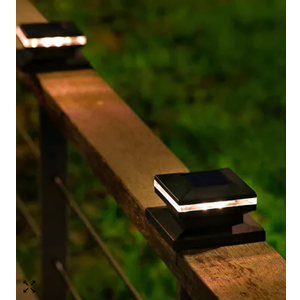 Maggift 8 Pack Outdoor Solar Post Lights Garden Decor Weather Resistant, Black