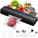 Vacuum Sealer Machine for Kitchen, Vacuum Sealer Machine Perfect Vacuum Sealing, Multi-Functional Automatic Food Sealer, Powerful Food Vacuum Sealer, Built-in Cutter and Bag Storage